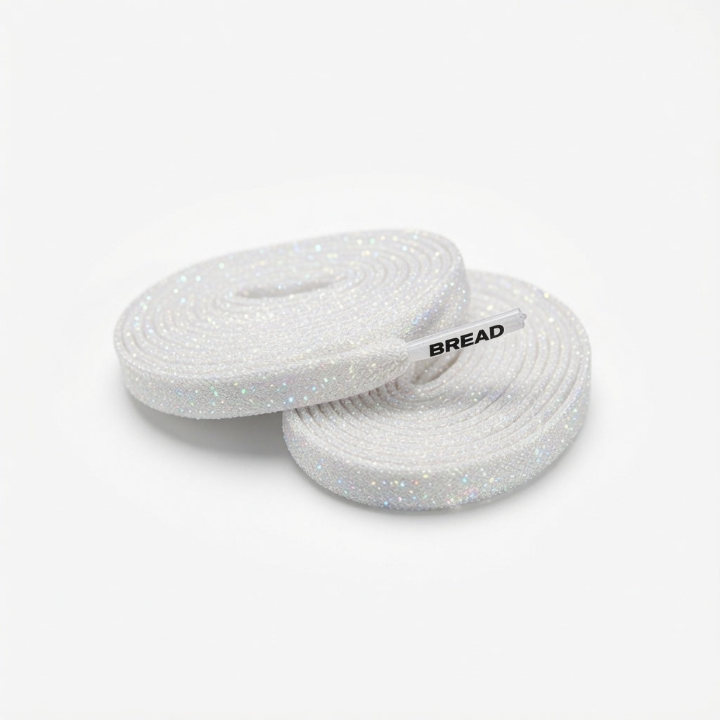 Bread Sparkly Flat Laces