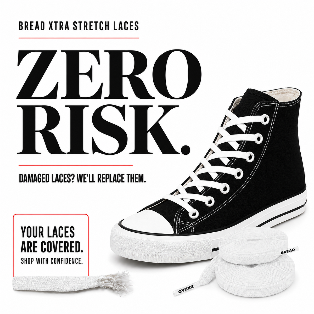 Bread Xtra Stretch Flat Xlaces