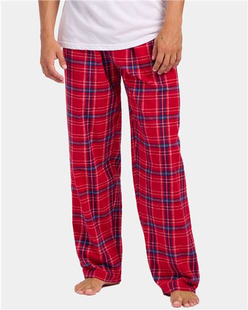 Brick Red Kingston Harley Flannel Pants - BM6624