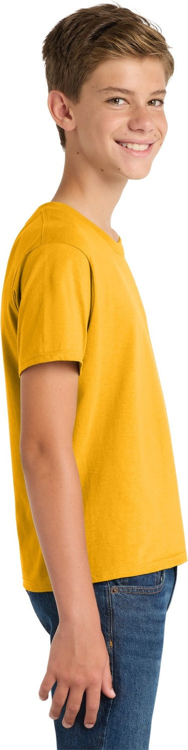 Bright Gold Port & Co Youth Fan Favorite Tee. PC450Y