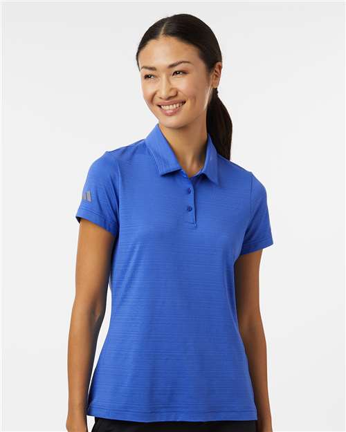 Bright Royal Women&#39;s Textured Stripe Polo - A707