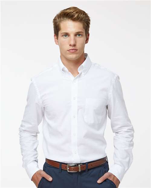 Bright White Cotton/Linen Shirt - 13TH107