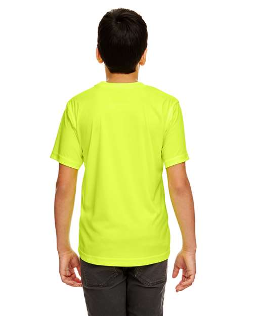 Bright Yellow Youth Cool &amp; Dry Sport Performance Interlock T-shirt - 8420Y