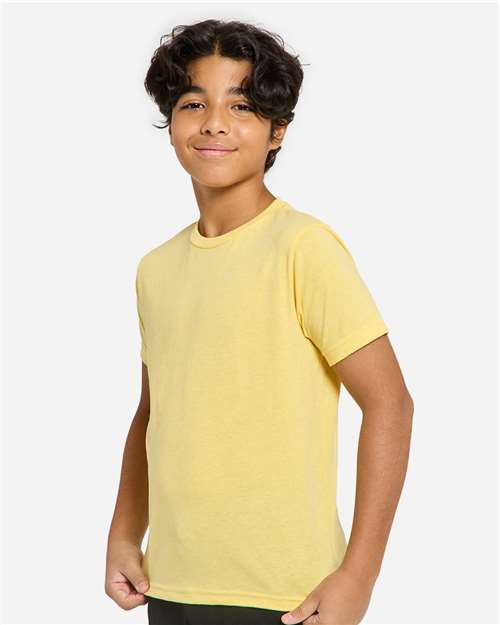 Bright Yellow Youth Epic Cotton T-Shirt - T1000B