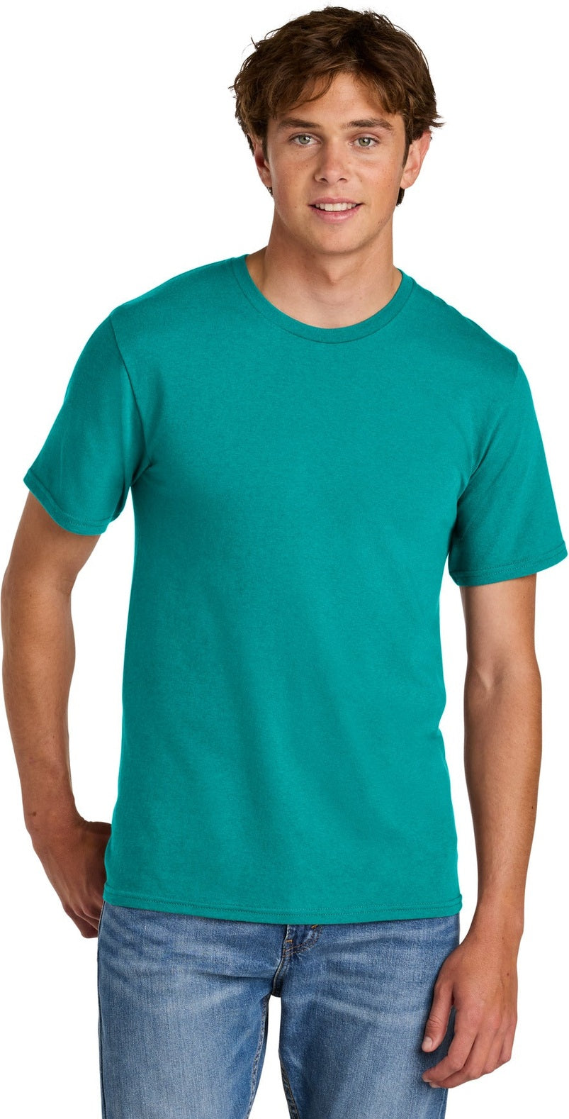 BrightAqua Port & Co Easy Cotton Tee PC43