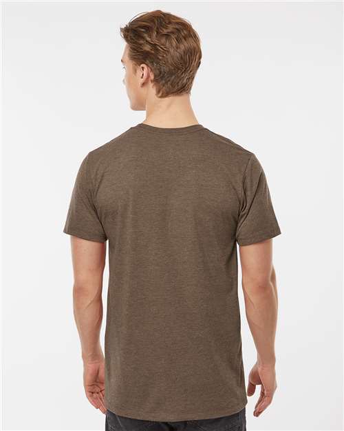 Brown Heather Premium Cotton Blend T-Shirt - 541