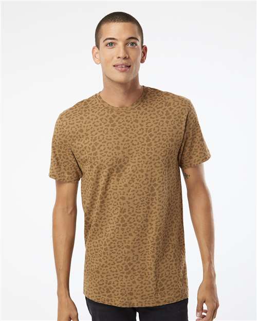 Brown Leopard Fine Jersey Tee - 6901