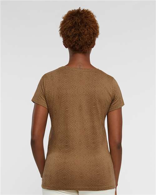 Brown Reptile Women&#39;s Fine Jersey Tee - 3516