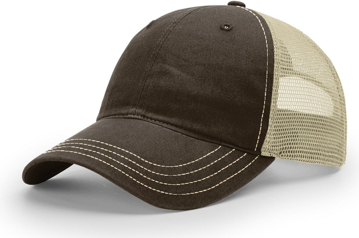 Brown/Khaki Garment Washed Trucker