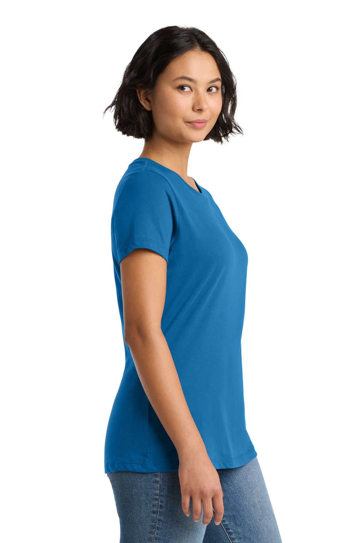 BrtBlue District Women's Perfect Weight Tee. DM104L