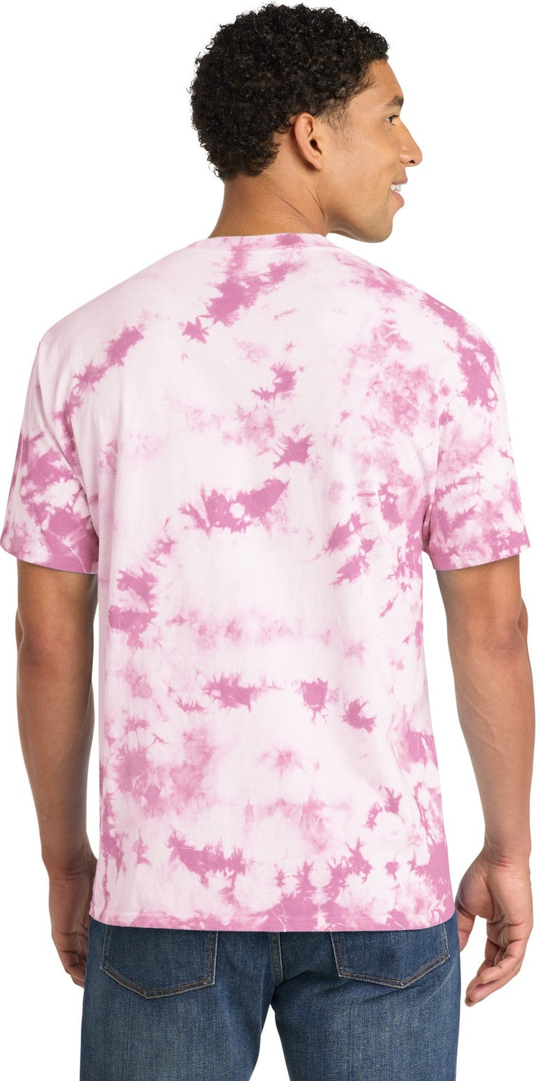 BrtPink Port & Co Crystal Tie-Dye Tee PC145