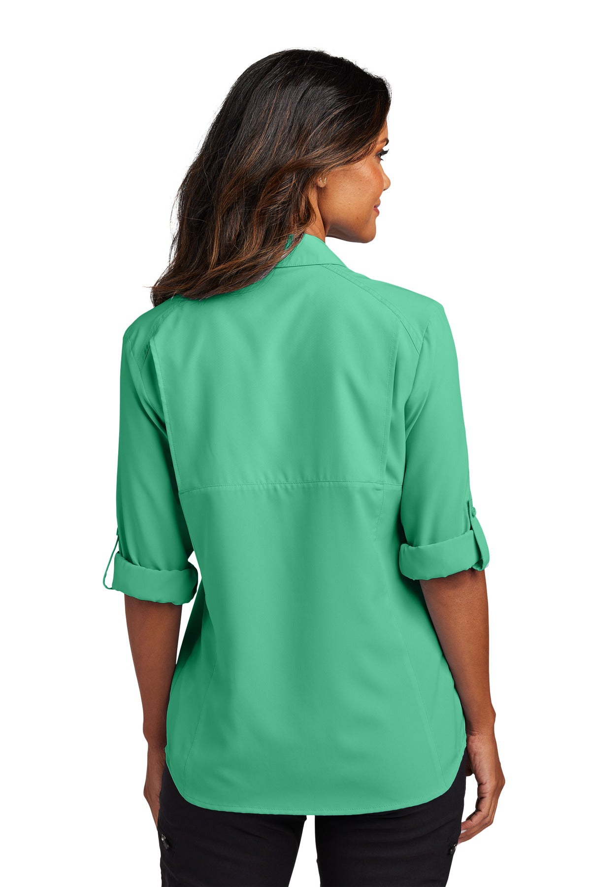 BrtSeafoam Port Authority Women's Long Sleeve UV Daybreak Shirt LW960