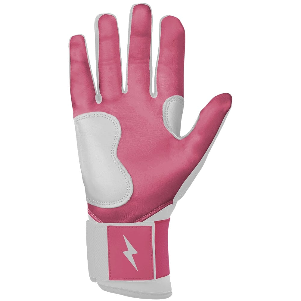 Bruce Bolt Bear Series Long Cuff Batting Gloves - Dusty Pink