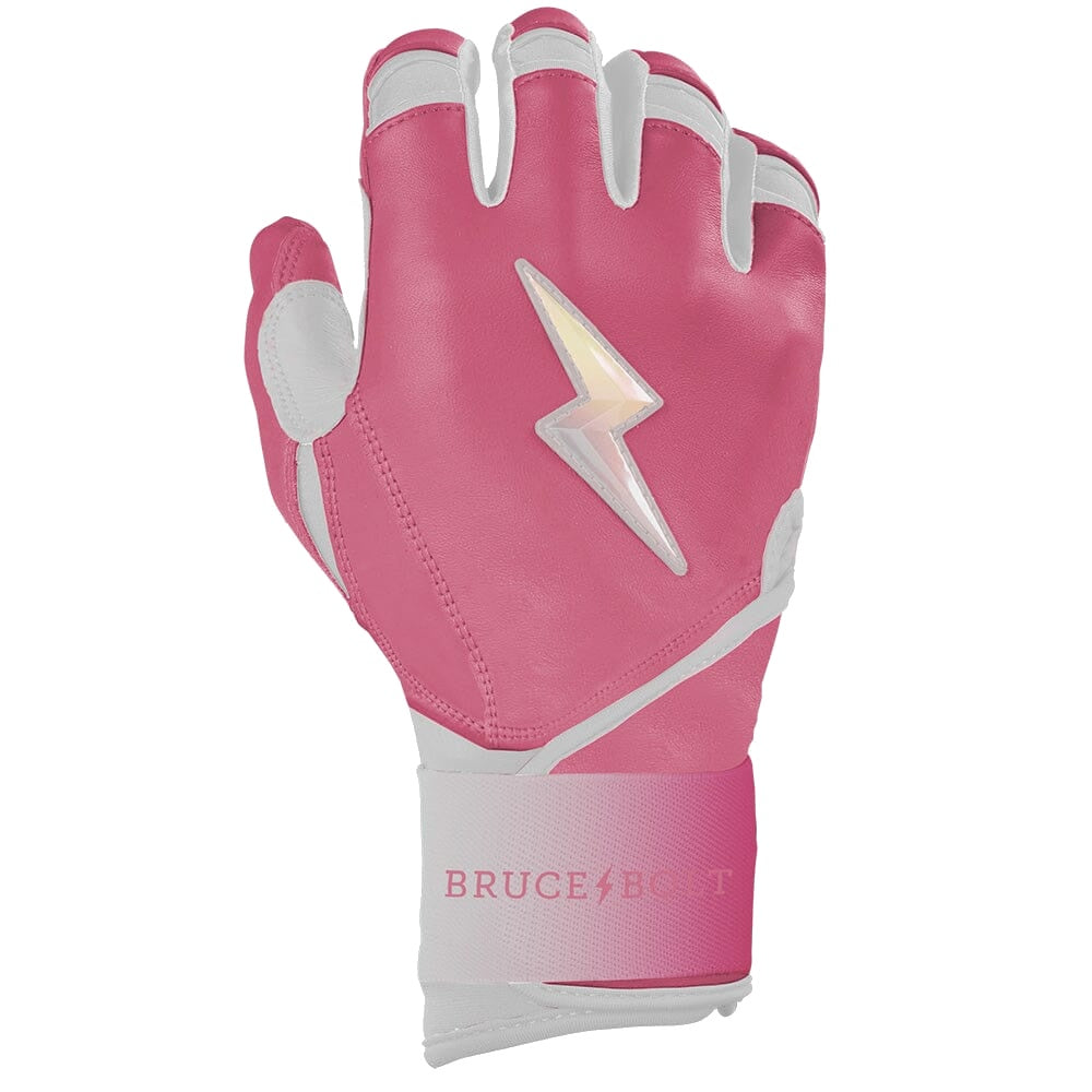 Bruce Bolt Bear Series Long Cuff Batting Gloves - Dusty Pink