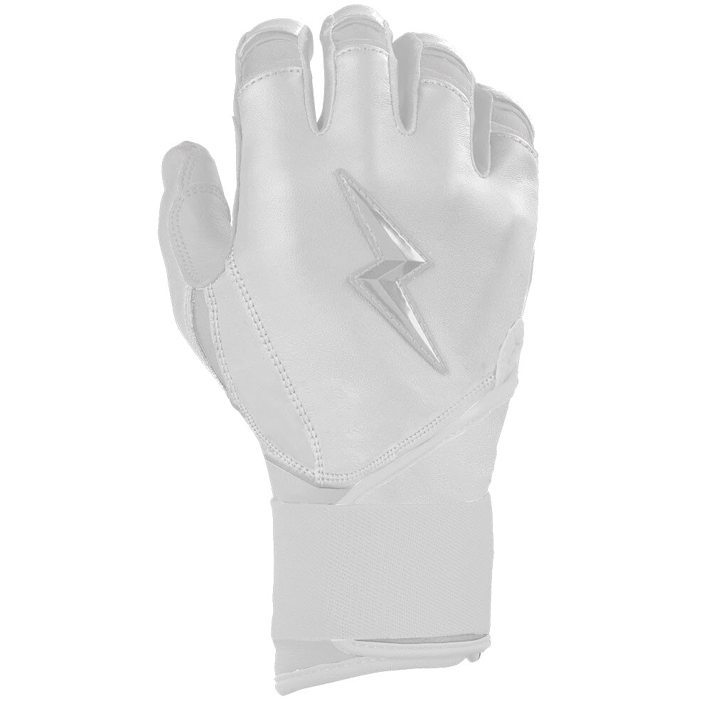 Bruce Bolt Bear Series Long Cuff Batting Gloves - Whiteout