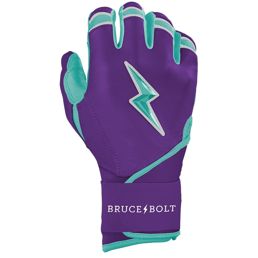 Bruce Bolt Creator Series Long Cuff Batting Gloves - Purple