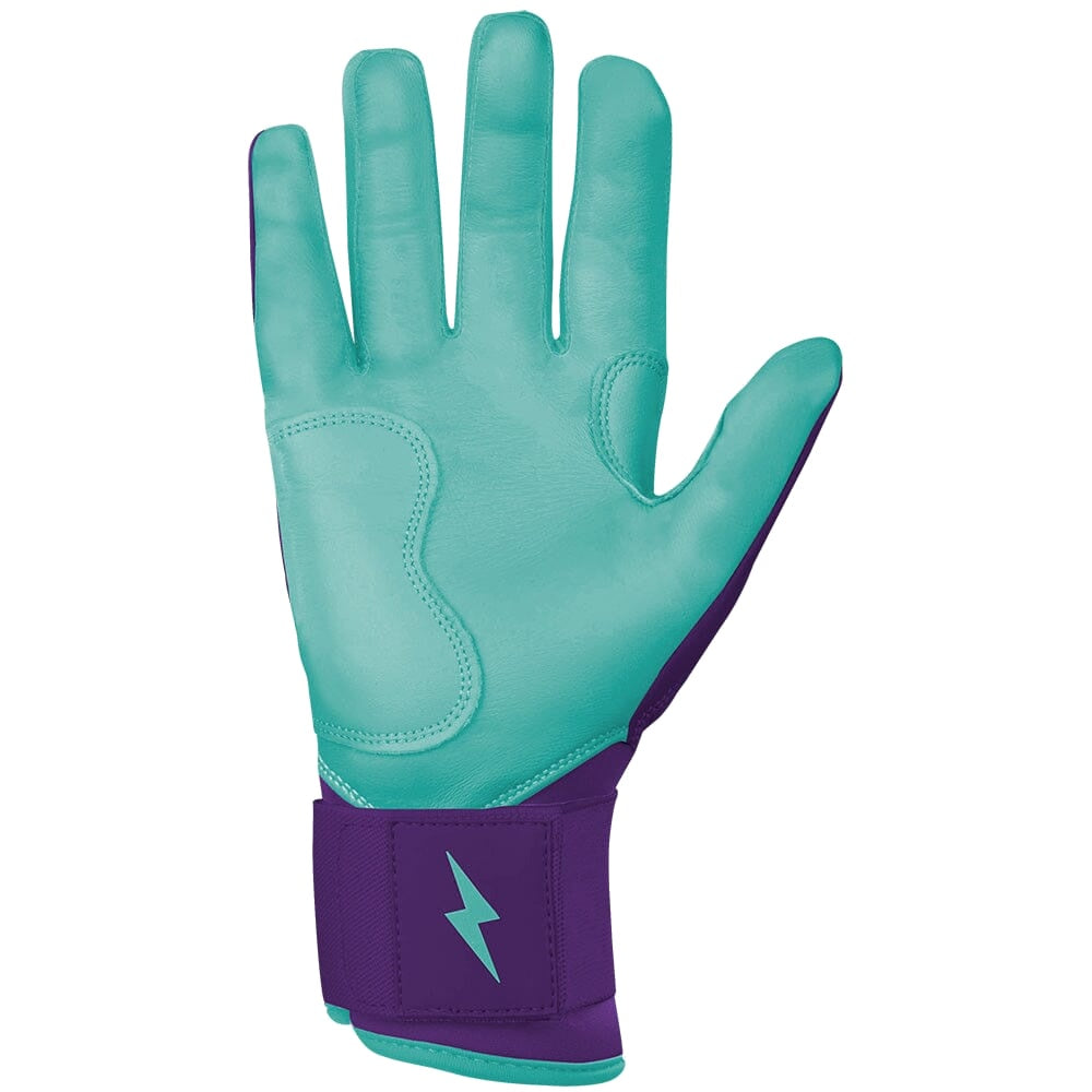 Bruce Bolt Creator Series Long Cuff Batting Gloves - Purple