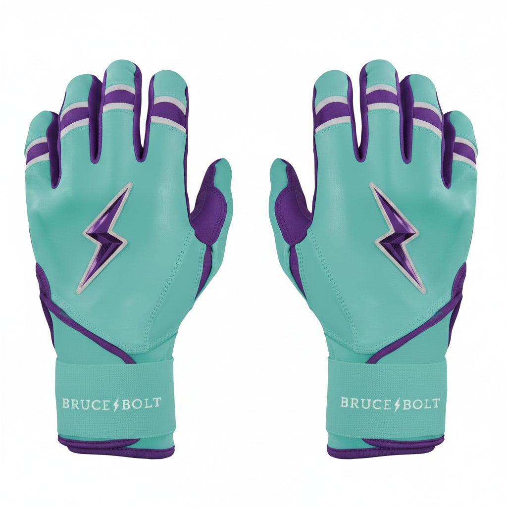 Bruce Bolt Creator Series Long Cuff Batting Gloves - Teal