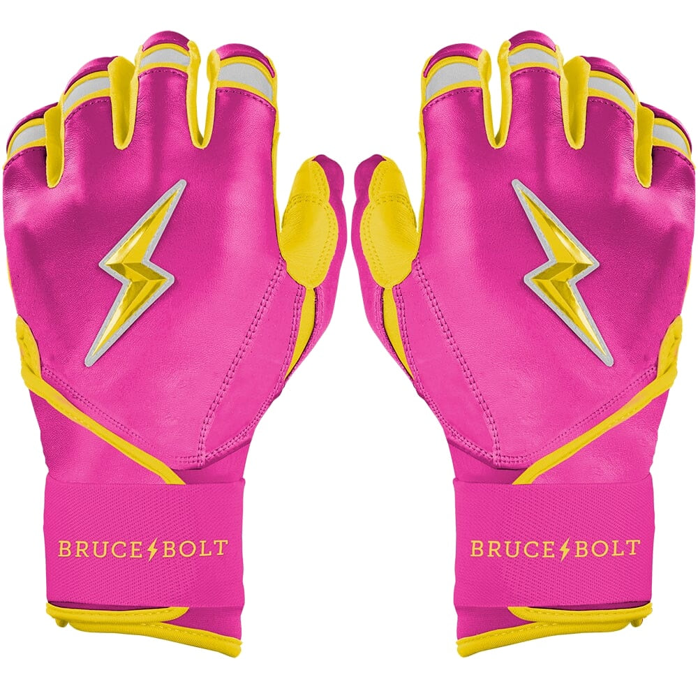 Bruce Bolt Dexter McCleon Jr. Signature Series Long Cuff Batting Gloves - Pink Lemonade