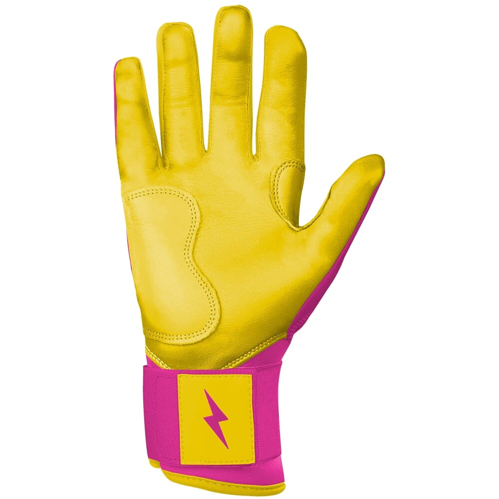 Bruce Bolt Dexter McCleon Jr. Signature Series Long Cuff Batting Gloves - Pink Lemonade