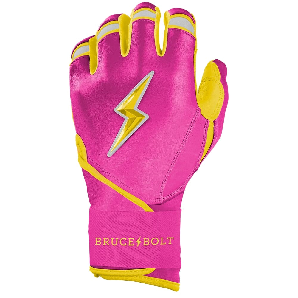 Bruce Bolt Dexter McCleon Jr. Signature Series Long Cuff Batting Gloves - Pink Lemonade