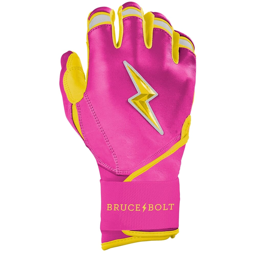Bruce Bolt Dexter McCleon Jr. Signature Series Long Cuff Batting Gloves - Pink Lemonade