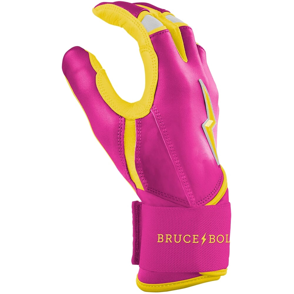 Bruce Bolt Dexter McCleon Jr. Signature Series Long Cuff Batting Gloves - Pink Lemonade