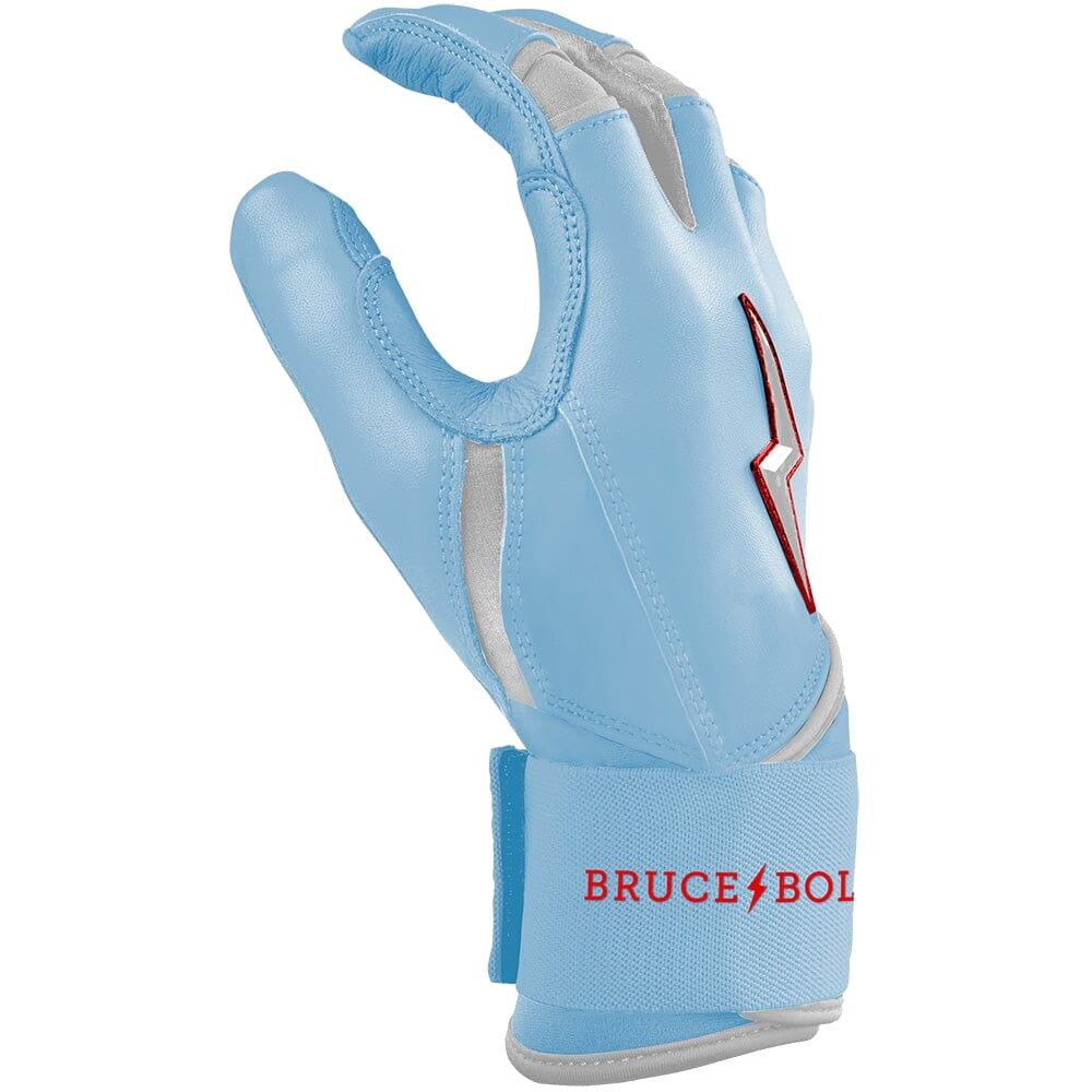 Bruce Bolt Ian Happ Signature Series Long Cuff Batting Gloves - Baby Blue
