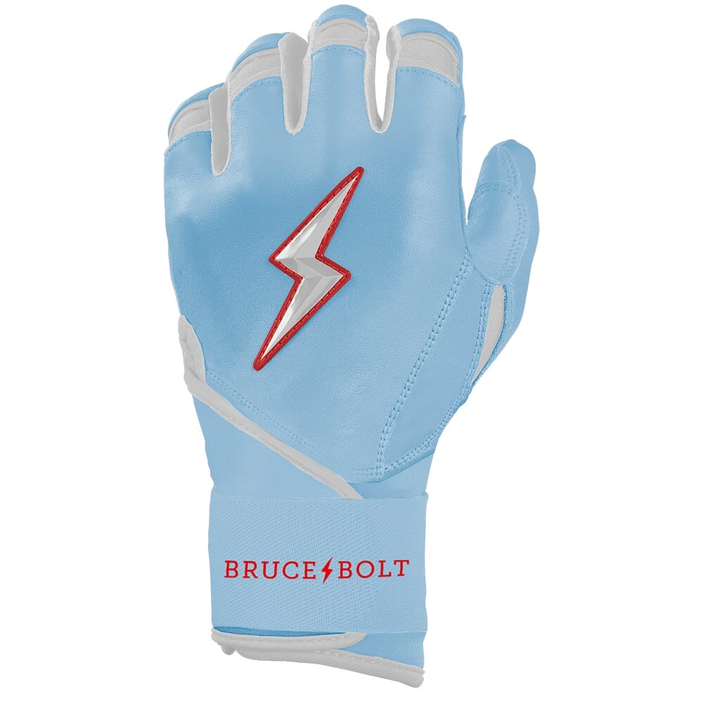 Bruce Bolt Ian Happ Signature Series Long Cuff Batting Gloves - Baby Blue