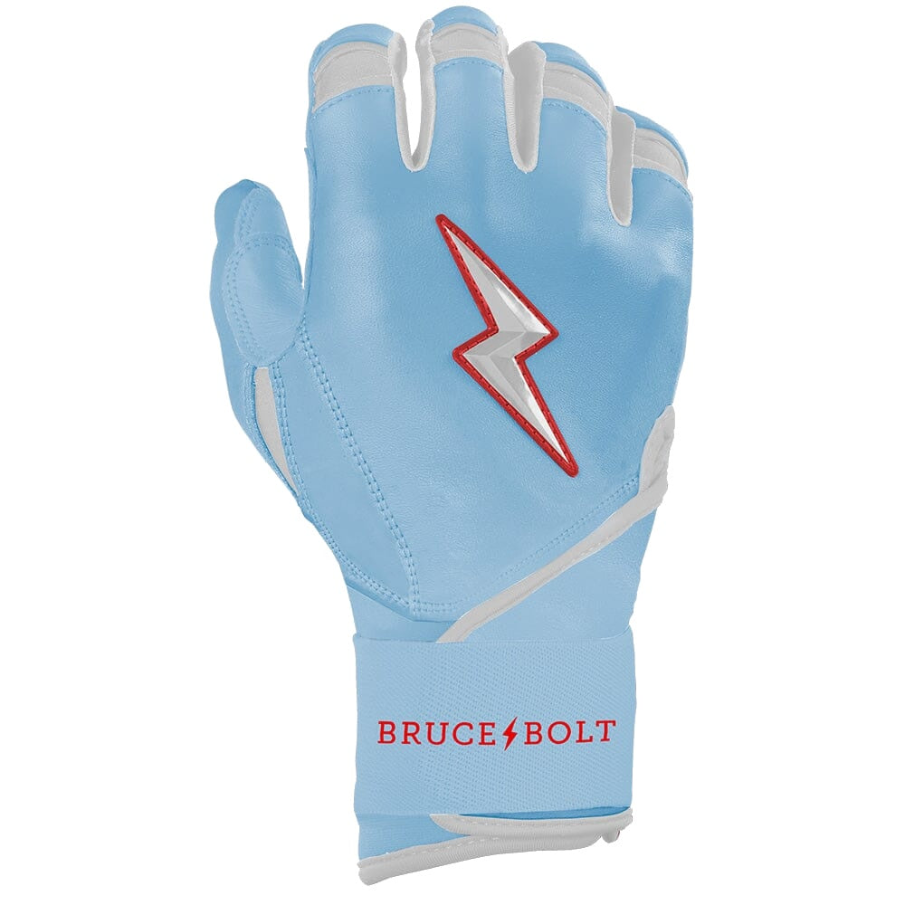 Bruce Bolt Ian Happ Signature Series Long Cuff Batting Gloves - Baby Blue