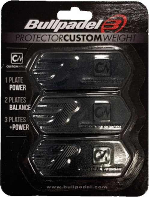 Bullpadel Custom Weight Protector (3x) - Black