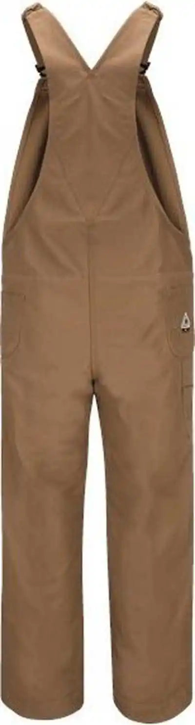 Bulwark Blf6 Knee Zip Bib Coveralls Brown Duck 34i
