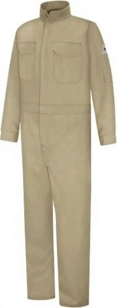 Bulwark Clb3 Women’s Premium Coverall with Csa Compliant Reflective Trim - Khaki