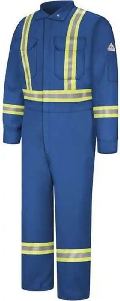 Bulwark Clbc Premium Coverall with Csa Compliant Reflective Trim Excel Fr Comfortouch. Royal Blue