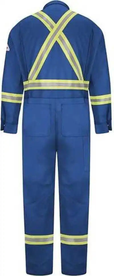 Bulwark Clbc Premium Coverall with Csa Compliant Reflective Trim Excel Fr Comfortouch. Royal Blue
