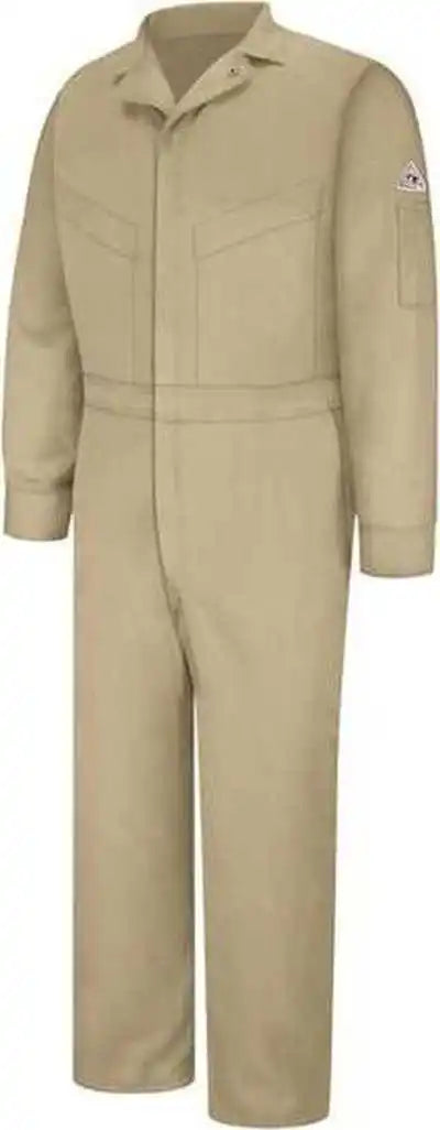 Bulwark Cld4l Deluxe Coverall Long Sizes Khaki