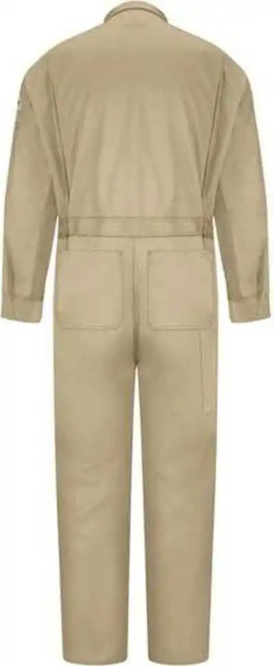 Bulwark Cld4l Deluxe Coverall Long Sizes Khaki