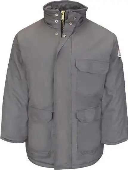 Bulwark Jlp8l Deluxe Parka - Excel Fr Comfortouch - Long Sizes - Gray