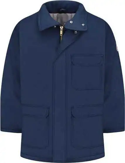 Bulwark Jlp8l Deluxe Parka - Excel Fr Comfortouch - Long Sizes - Navy