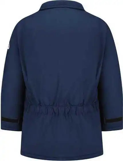 Bulwark Jlp8l Deluxe Parka - Excel Fr Comfortouch - Long Sizes - Navy