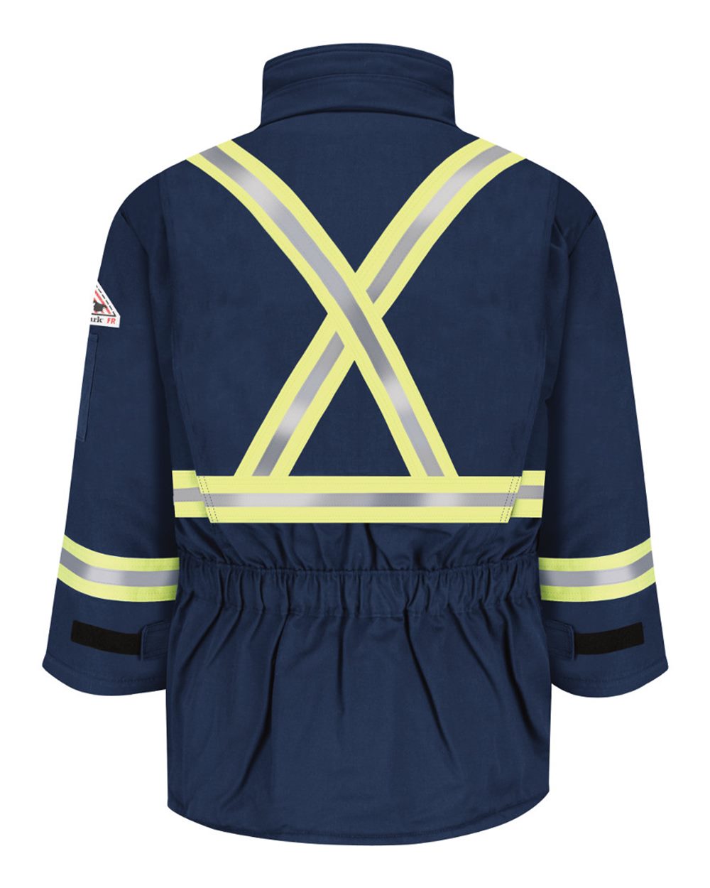 Bulwark Jlpc Men’s Deluxe Parka with Reflective Trim - Excel Fr Comfortouch - Navy