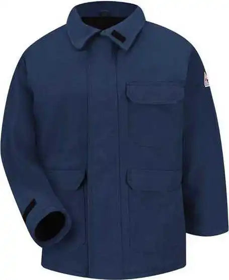 Bulwark Jnp2l Deluxe Parka - Nomex Iiia - Long Sizes - Navy