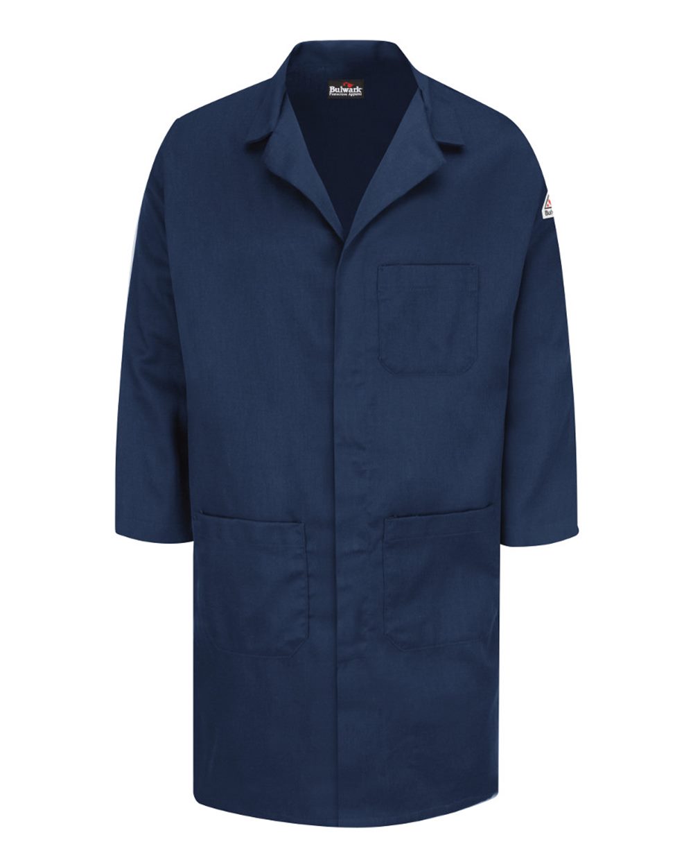 Bulwark Kll6 Concealed Snap Front Lab Coat - Excel Fr Comfortouch - 6 Oz