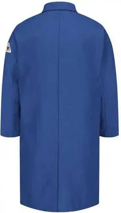 Bulwark Knl6 Concealed Snap Front Lab Coat Nomex Iiia 6 Oz. Royal Blue