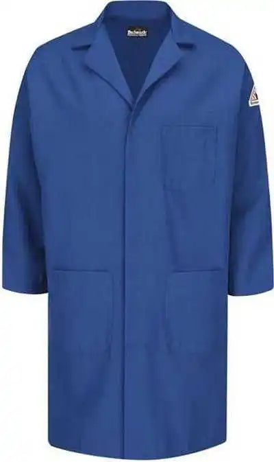 Bulwark Knl6 Concealed Snap Front Lab Coat Nomex Iiia 6 Oz. Royal Blue