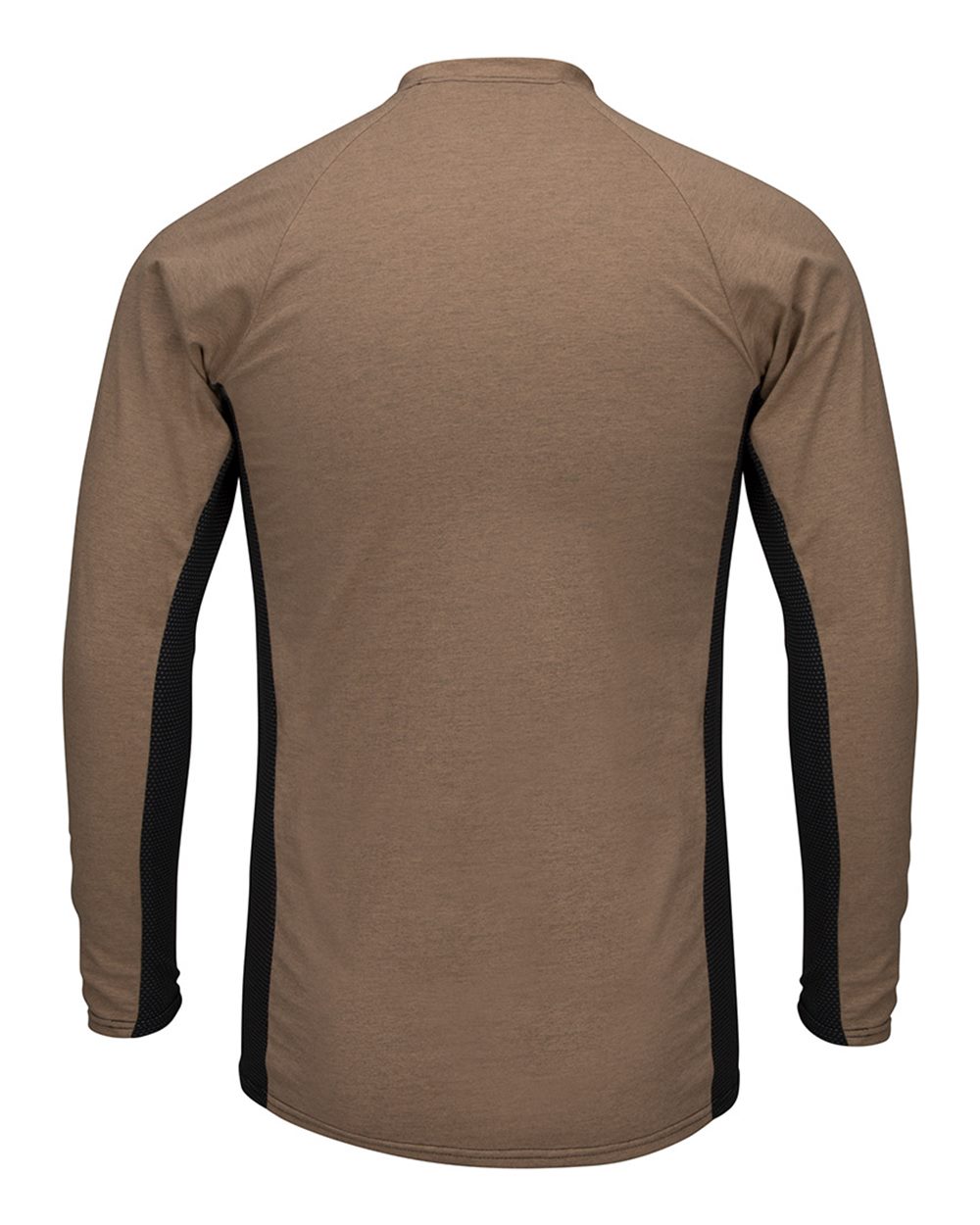 Bulwark Mps8 Long Sleeve Fr Two-tone Base Layer with Concealed Chest Pocket - Excel - Khaki