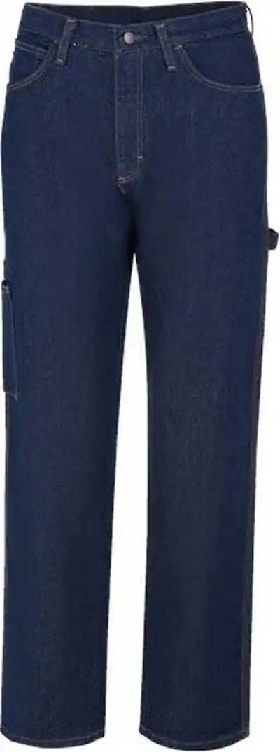 Bulwark Pej8 Flame Resistant Pre-washed Denim Dungaree - Blue - 34i