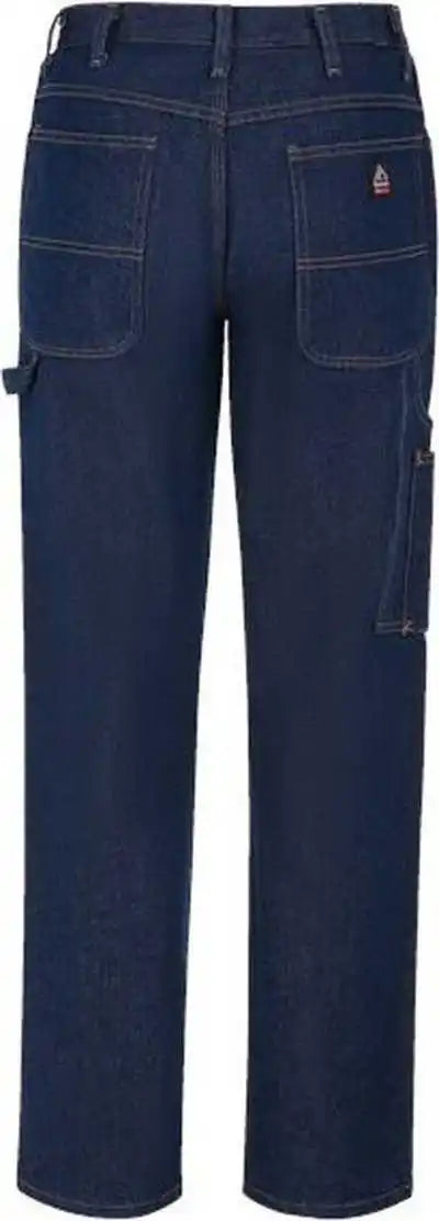 Bulwark Pej8 Flame Resistant Pre-washed Denim Dungaree - Blue - 34i