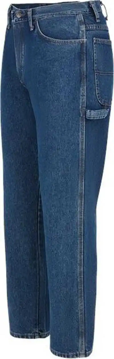 Bulwark Pej8 Flame Resistant Pre Washed Denim Dungaree Stone Wash 34i