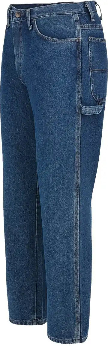 Bulwark Pej8 Flame Resistant Pre-washed Denim Dungaree - Stone Wash - 30i